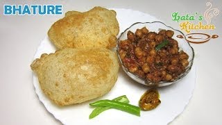 Chole Bhature Recipe  Bhatura Recipe Video in Hindi with English Subtitles  Latas Kitchen [upl. by Calvina]