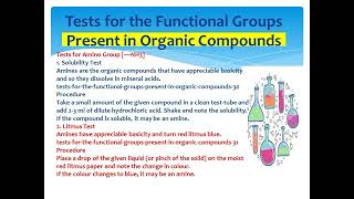 Carbyl amine testDistinguish between types of aminesChapter 11 Class 10 [upl. by Flita]