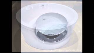 Luxury Acrylic Modern Round Bathtub  Freestanding Bathtub  Soaking Tub  Pasiano [upl. by Aimerej252]