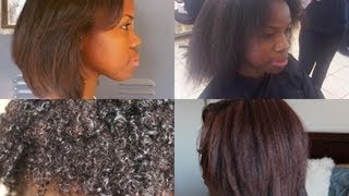 Straightening Natural Hair [upl. by Gnem]