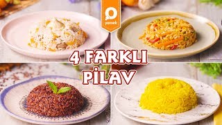 4 Farklı Pilav Tarifi  Tek Malzeme Çok Tarif [upl. by Allare]