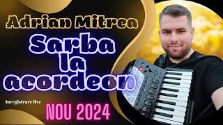 ADRIAN MITREA  Sarba la acordeon 1 live audio NOU 2024 [upl. by Dnar]