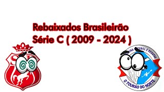 Rebaixados Brasileirão Série C  2009  2024 [upl. by Hasheem]