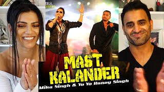 MAST KALANDAR Song REACTION  Mika Singh  Yo Yo Honey Singh  Punjabi Songs [upl. by Llenad]