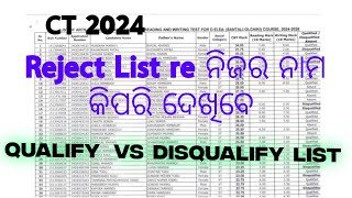 Ct Disqualified List 2024  Ct 2024 Ct qualify stdents list [upl. by Oek]