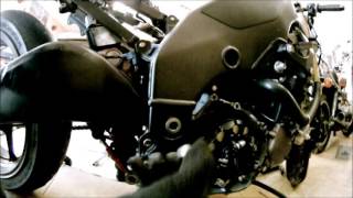 2005 TURBO KAWASAKI NINJA ZX10R BUILD Stock Swing Arm Removal [upl. by Ahsita]