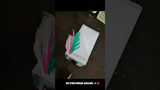 DIY Pen Pencil HOLDER ❤️😻penholderdiywithwaste craftideasdiycrafts 🌈✨Like share😍🎉shortsyoutube [upl. by Armelda]