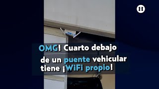 Captan módem de internet en pleno puente vehicular [upl. by Akcirred]