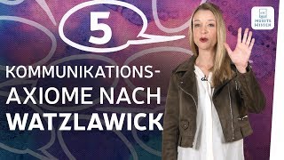 Kommunikationsmodell I 5 Axiome Watzlawick I Deutsch [upl. by Ellac894]