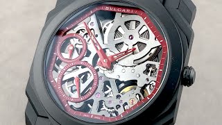 Bulgari Octo Finissimo Skeleton Red 103527 Bulgari Watch Review [upl. by Thomsen177]