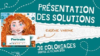 Grand carré Portraits  coloriages mystères  Hachette Heroes  SOLUTIONS [upl. by Vig]