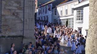 Helston Flora Day 2022  Childrens Dance [upl. by Kroo]