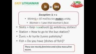 Easy Lithuanian Genitive Pt 23 [upl. by Jemy194]