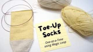 How to Knit ToeUp Socks 1 Toes [upl. by Otrebor661]