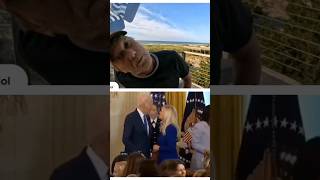 Biden tries kissing wrong woman funnyshorts trump [upl. by Pattie298]