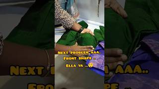 Front la shapeaellaya😲 plz comment love creator saree blouse shortvideo trending bgm [upl. by Teeter]