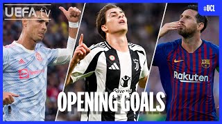 YILDIZ MESSI RONALDO  Opening UCL Goals 19932024 [upl. by Hcir]