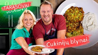 Tarasovai virtuvėje Minkšti nekaloringi rudeninių cukinijų blynai 🥞 🍴 [upl. by Froehlich]