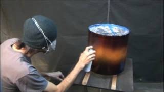 DIY Drum Making Painting Drums For Sunburst Drum Finish [upl. by Ullyot]