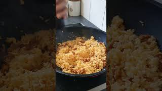 Fried rice with chorizo sausage [upl. by Starobin]