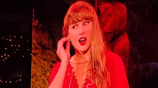 Taylor Swift After Champagne Problems Cheer From Crowd NOLA Eras Tour Night 2 [upl. by Donalt458]