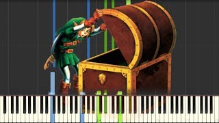 The Legend of Zelda Ocarina of Time  Open Treasure Chest amp Item Catch  Piano Synthesia [upl. by Leizar]