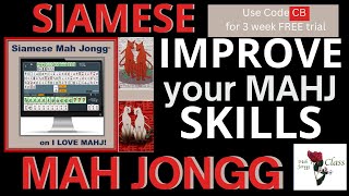 How to Play Siamese Mah Jongg 2 player Improve your Mah Jongg game skills Learn the card NMJL 1126 [upl. by Opportuna]