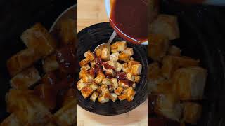 TOFU in Barbeque Saucetofu tofurecipes easyrecipes fyp nocook ilovecooking recipe [upl. by Kelli364]