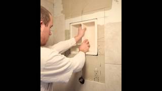 How to install bathroom tile nichewmv [upl. by Wojak414]