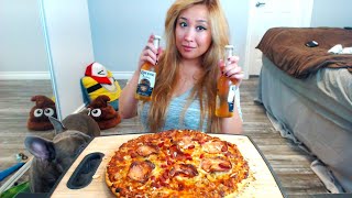 Pizza amp Corona  Live Mukbang [upl. by Hayimas]