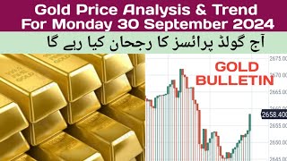 Gold Price Analysis amp Trend For Monday 30 September 2024 Before USA Fed Chair Speech [upl. by Assel46]