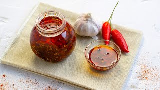 How to Make Chilli Garlic Oil in Minutes [upl. by Aslin721]