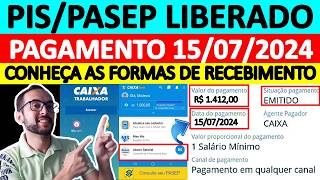 COMO SACAR O PISPASEP LIBERADO EM JULHO DE 2024 FORMAS DE RECEBIMENTO ABONO SALARIAL ANO BASE 2022 [upl. by Rekab]