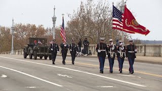 105 years of parading for veterans [upl. by Ardnoek]