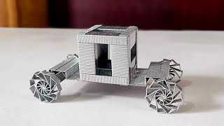 How to make a stapler pin car without glue stapler pin craft  staples pin project [upl. by Oisinoid41]