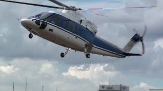 Helicopter Sikorsky S76C JA11CJ ファーストエアトランスポートMAX TAKAOFFヘリコプター [upl. by Imena]