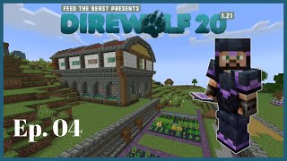 Direwolf20 121  Ep04  Autocrafting and Powah Automation [upl. by Esiouqrut320]