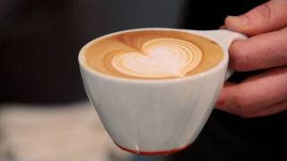 How to Make a Latte Art Heart  Perfect Coffee [upl. by Averell]