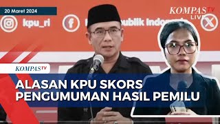 Ketua KPU Hasyim Asyari Skors Pengumuman Hasil Pemilu 2024 Ini Alasanya [upl. by Laehcor]