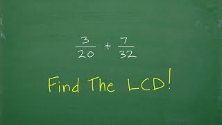 How to Find The LCD Lowest Common Denominator The EASY WAY [upl. by Inaliak]