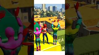 GTA 5 Spiderman Falling Off Highest Buildings gta gta5 ytshorts shortvideo [upl. by Sanbo]