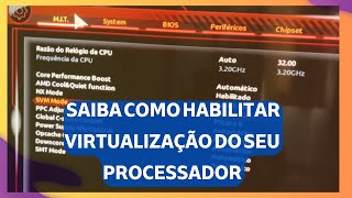 COMO HABILITAR A VIRTUALIZAÇÃO DO RYZEN EM PLACA MÃE GIGABYTE [upl. by Esmaria]