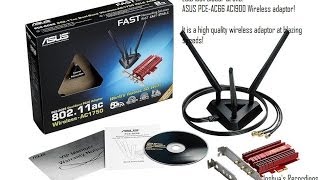 ASUS PCEAC68 AC1900 Wireless Adaptor Overview [upl. by Clayborne]