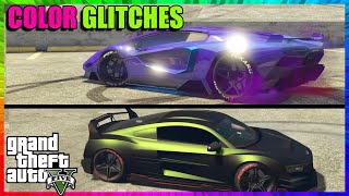 Car PAINTJOB GLITCH Pearlescent  Chrome  Crew  Matte  Every Color Possible  GTA 5 ONLINE [upl. by Yrallam]