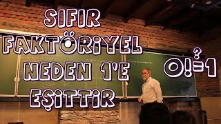 Ali Nesin 0 Sıfır Faktöriyel Neden 1e Eşittir [upl. by Ahdar825]