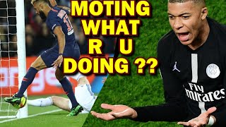 Choupo Moting goal line miss deflection PSG Strasbourg [upl. by Ttik]