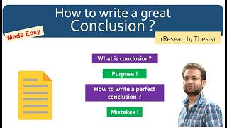 How to write a conclusion Research paper Review Thesis [upl. by Rhoades]