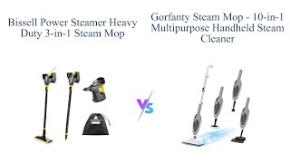 BISSELL Power Steamer vs 10in1 GorFanty Handheld Steam Mop 🧼 Which is Better [upl. by Parlin]