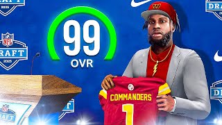 I TRADED UP FOR THE BEST PLAYER IN THE NFL DRAFT HE HAS 100 SPEED Commanders S3 [upl. by Llenwad]