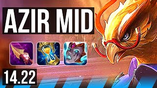 AZIR vs YONE MID  1400 games  KR Grandmaster  1422 [upl. by Gower]